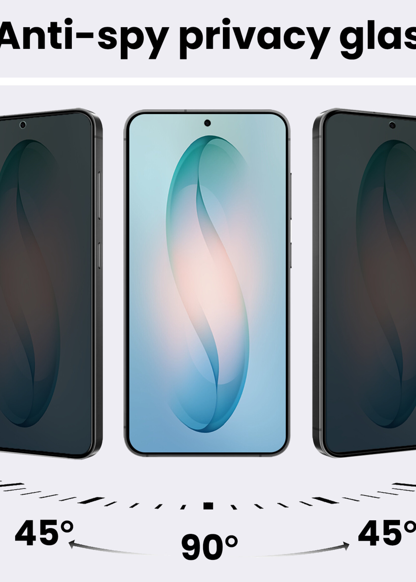 BTH BTH Samsung Galaxy S26 Plus Screenprotector Glas Privacy - 3 PACK