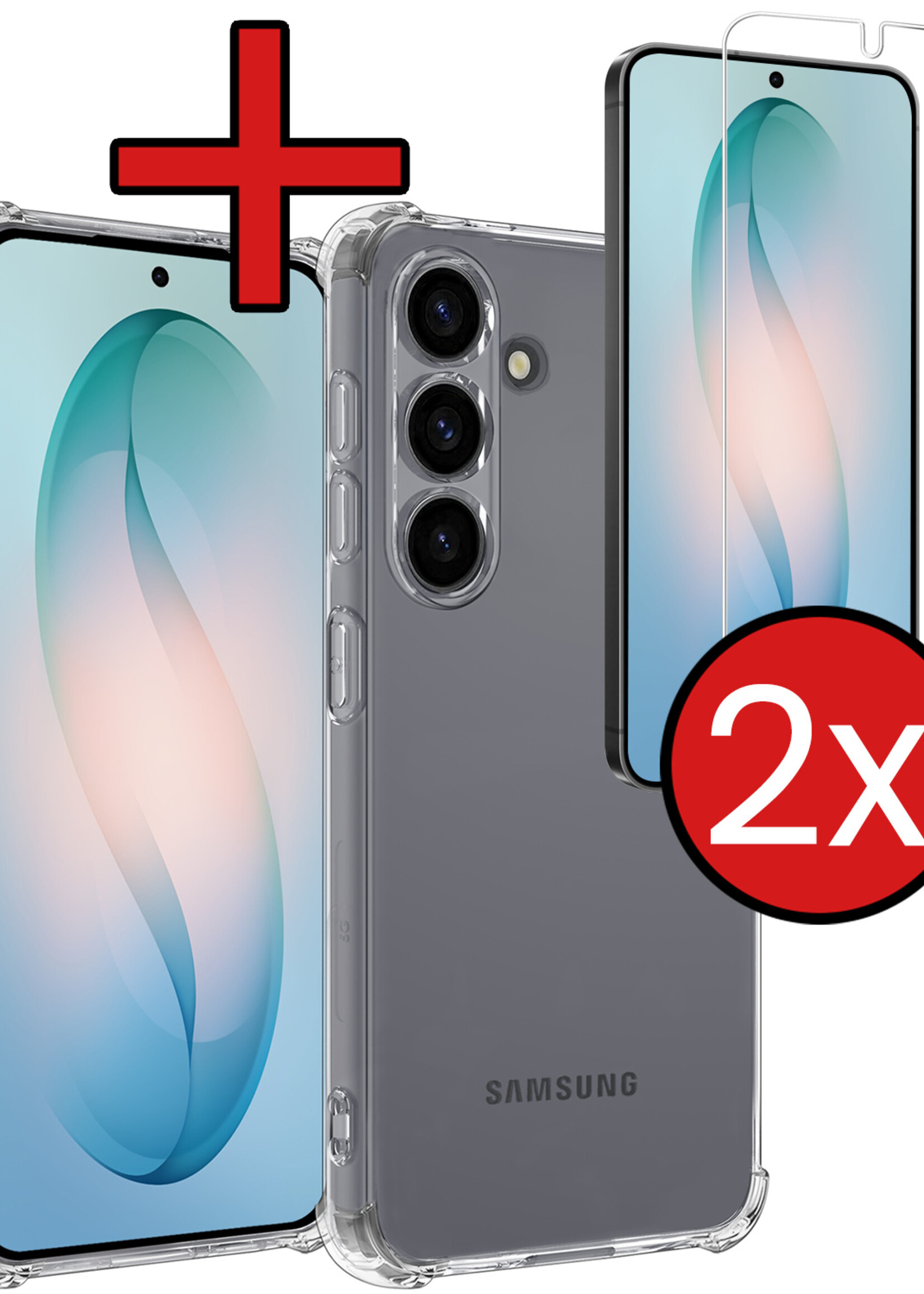 BTH BTH Samsung Galaxy S26 Plus Hoesje Shockproof Met 2x Screenprotector