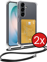 BTH BTH Samsung Galaxy S26 Plus Hoesje Pashouder met Koord - 2 PACK