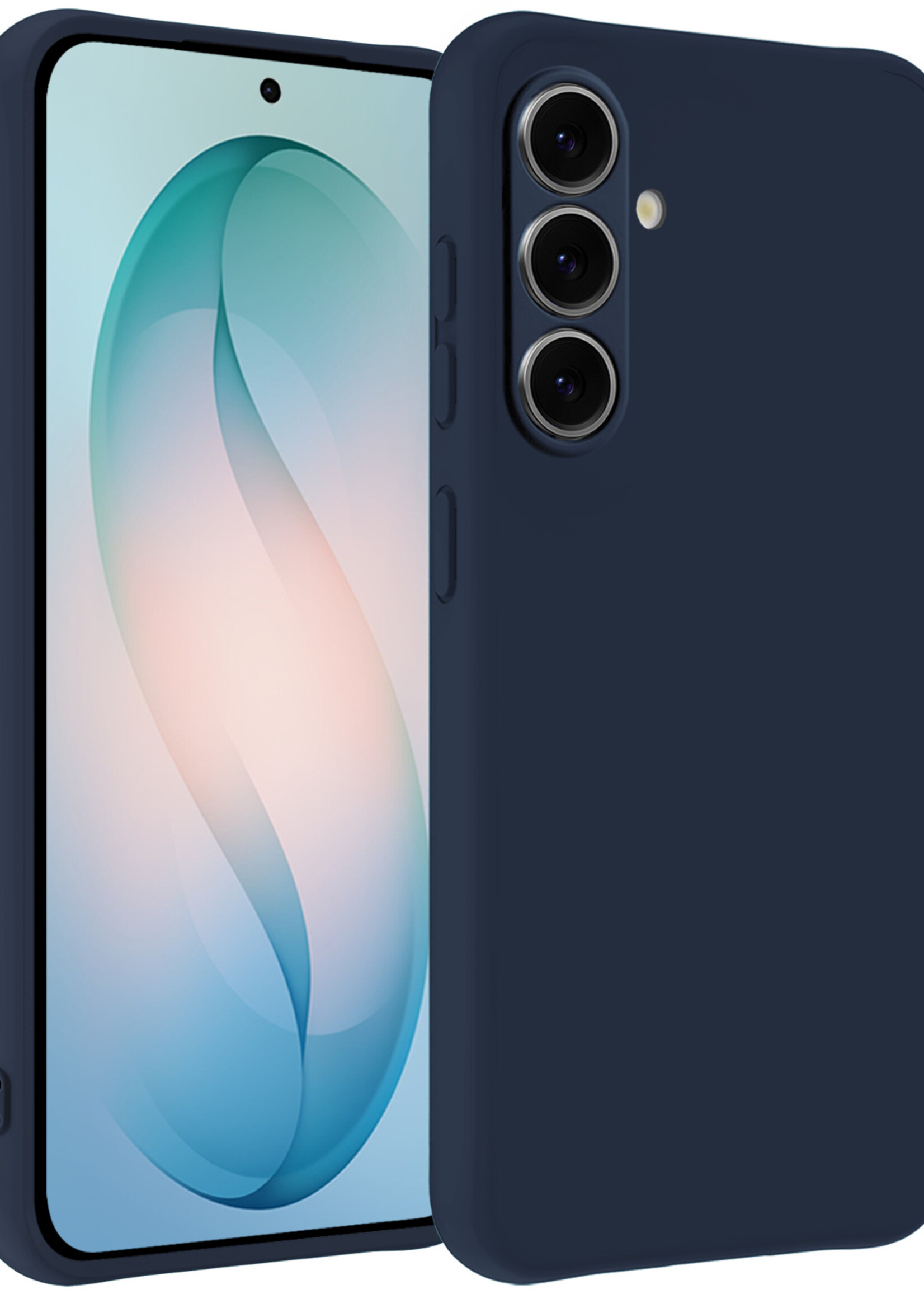 BTH BTH Samsung Galaxy S26 Plus Hoesje Siliconen - Donkerblauw