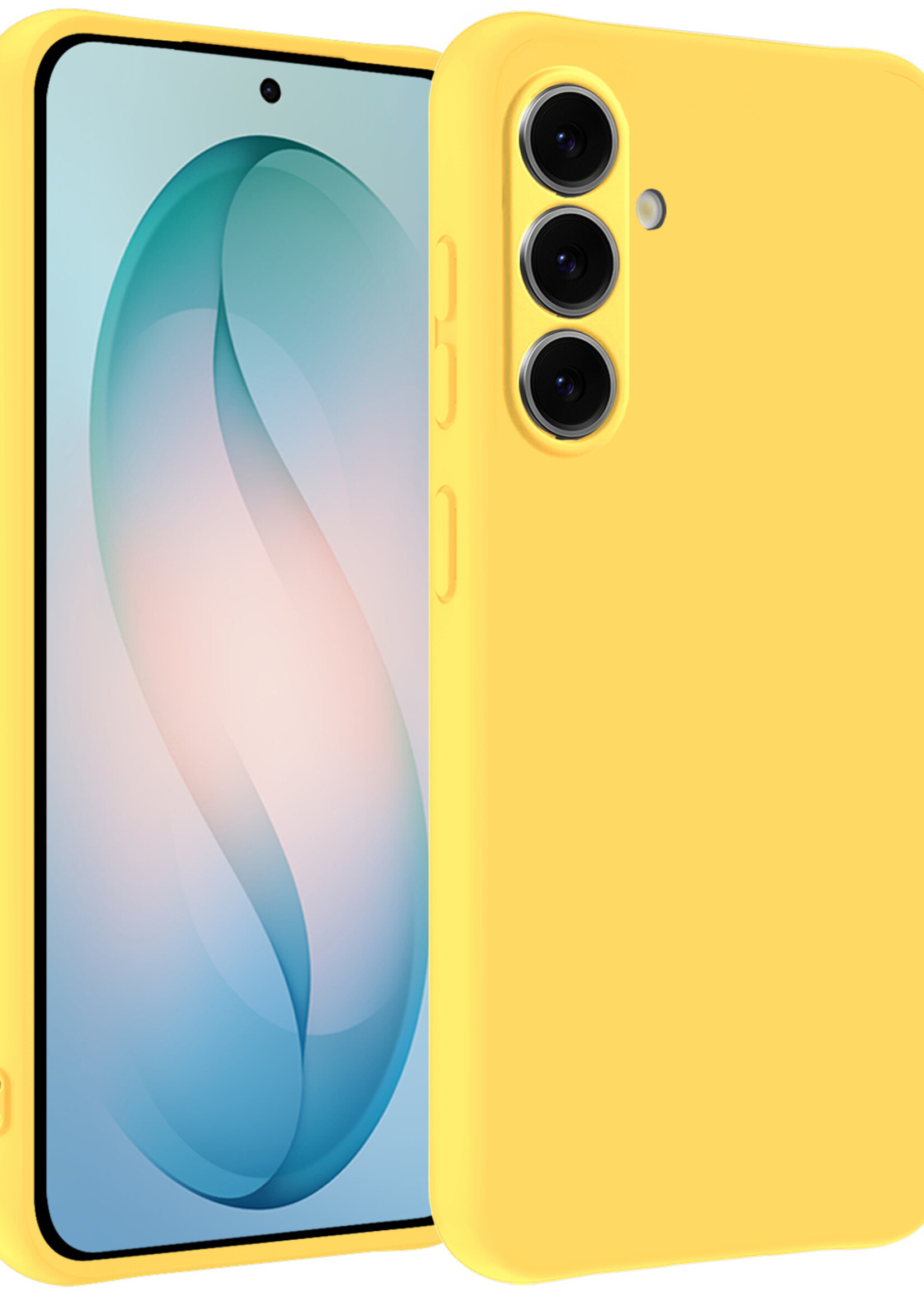 BTH BTH Samsung Galaxy S26 Plus Hoesje Siliconen - Geel