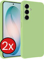 BTH BTH Samsung Galaxy S26 Plus Hoesje Siliconen - Groen - 2 PACK