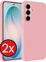 BTH BTH Samsung Galaxy S26 Plus Hoesje Siliconen - Lichtroze - 2 PACK