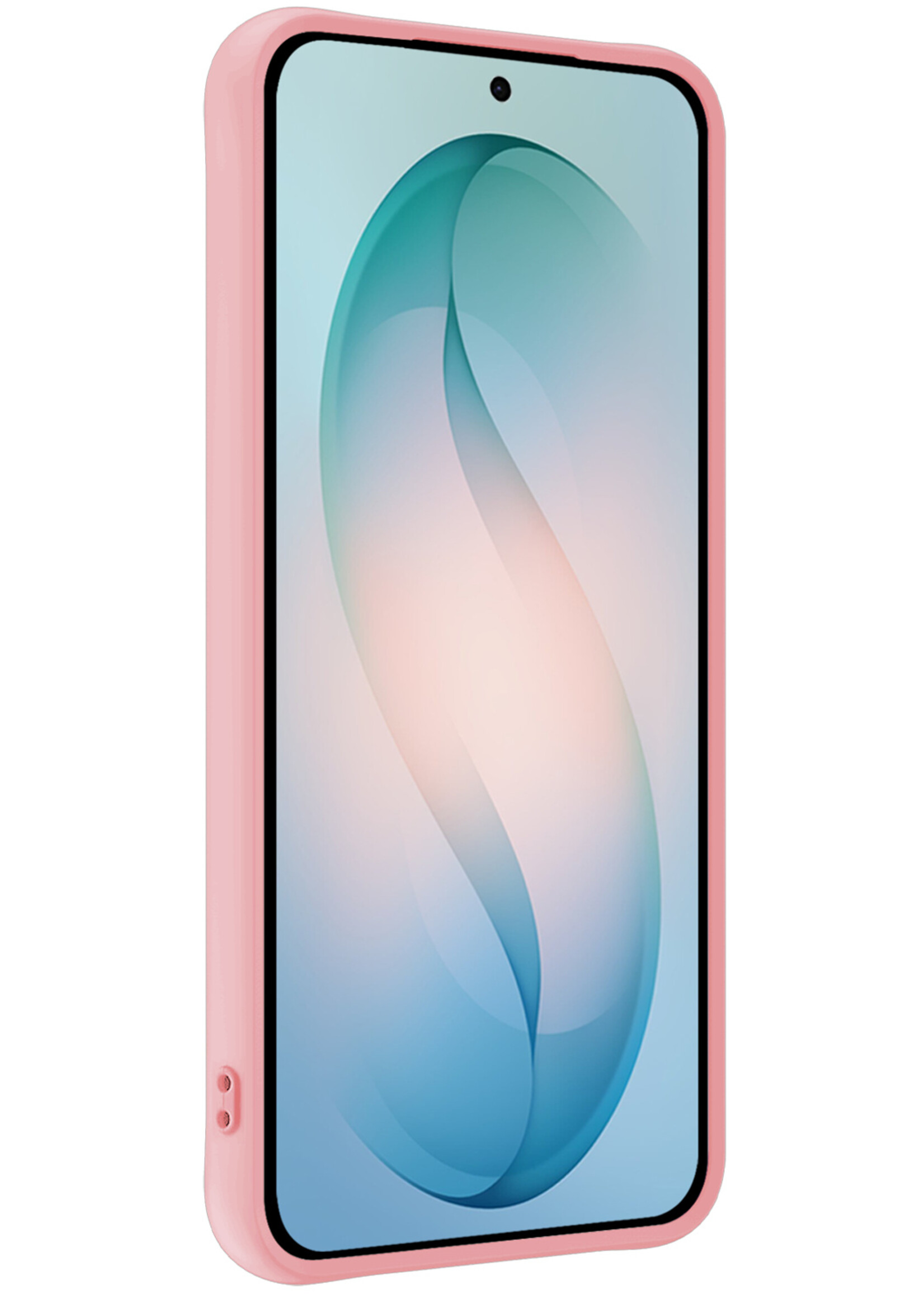 BTH BTH Samsung Galaxy S26 Plus Hoesje Siliconen - Lichtroze - 2 PACK