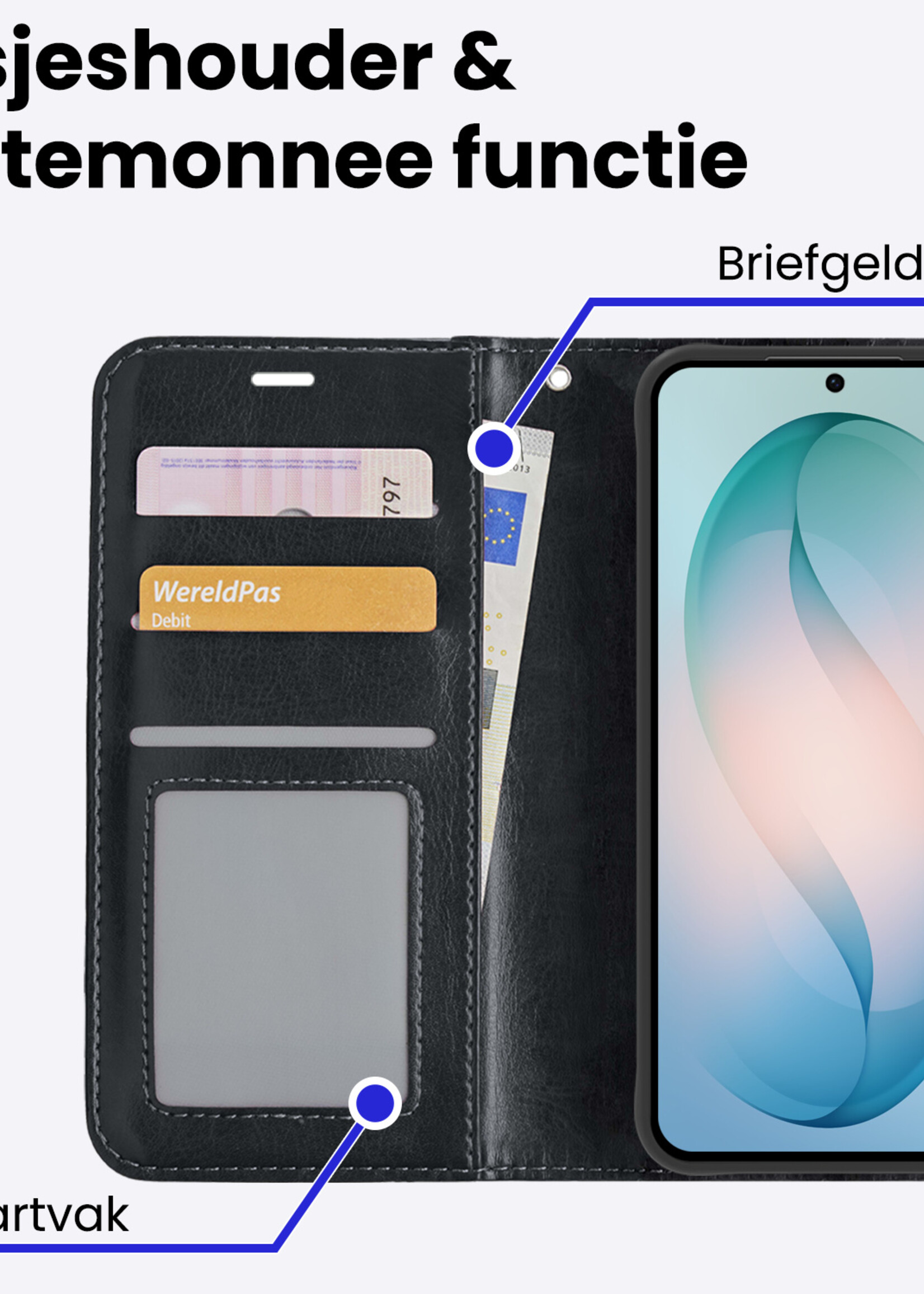 BTH BTH Samsung Galaxy S26 Plus Hoesje Bookcase - Zwart