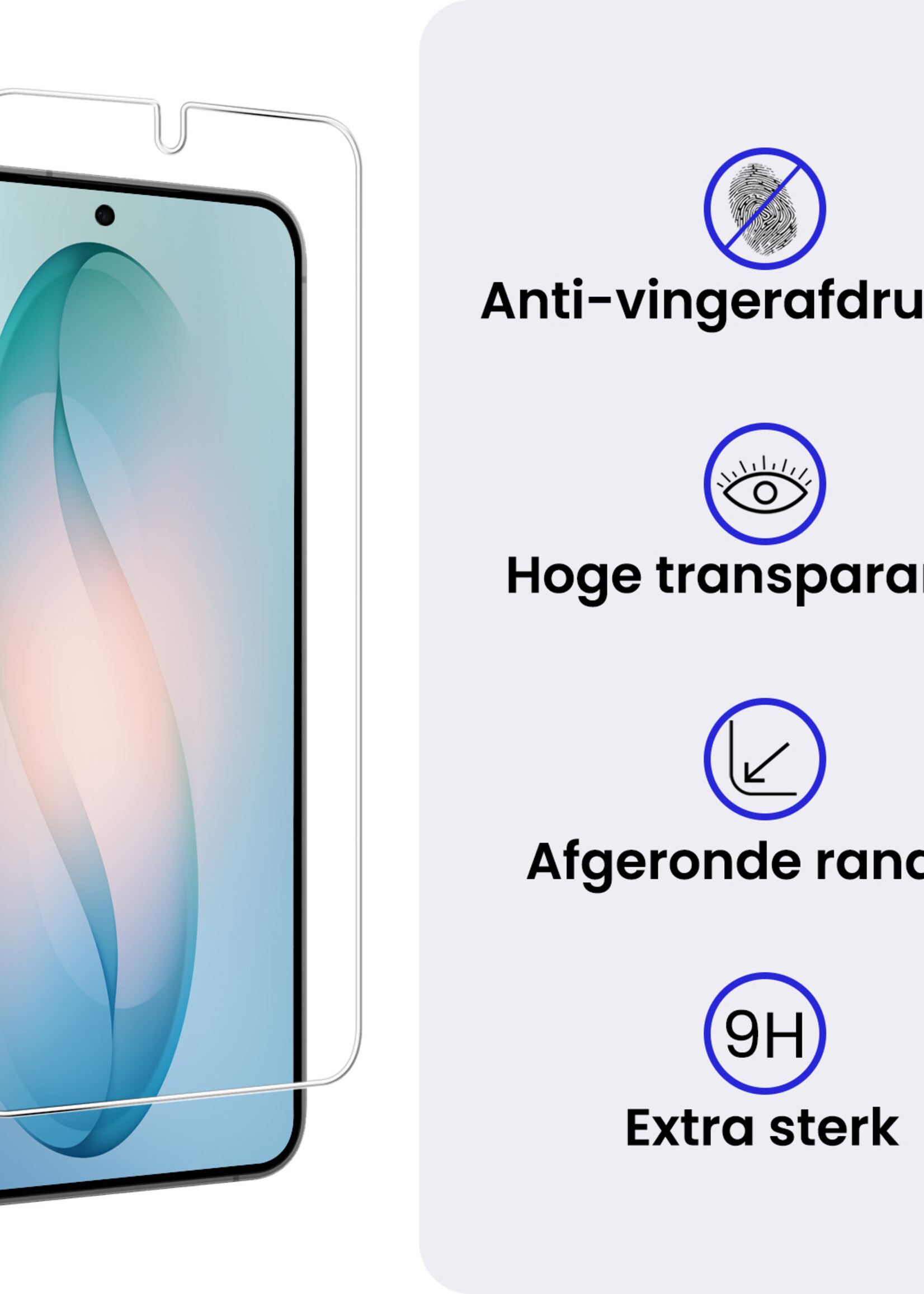 BTH BTH Samsung Galaxy S26 Plus Hoesje Bookcase Met Screenprotector - Zwart