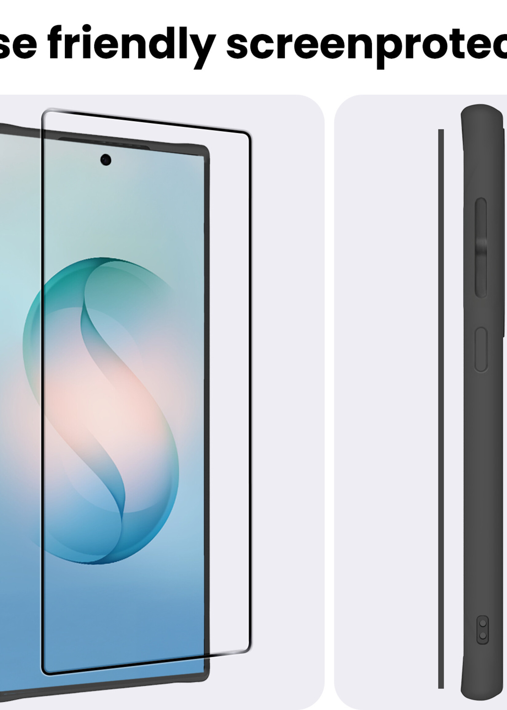 BTH BTH Samsung Galaxy S26 Ultra Screenprotector Glas Full Cover