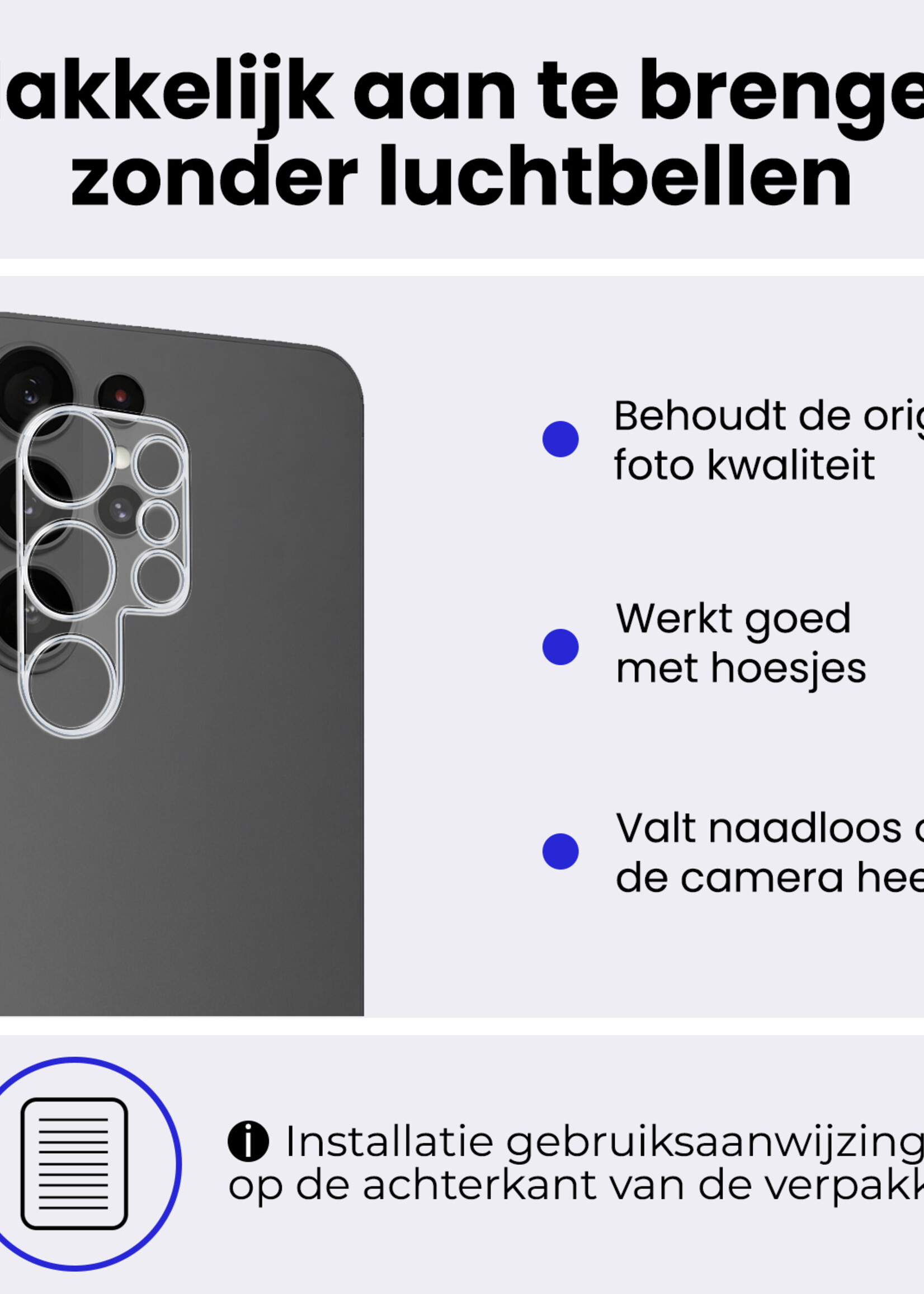 BTH BTH Samsung Galaxy S26 Ultra Camera Screenprotector - 3 PACK