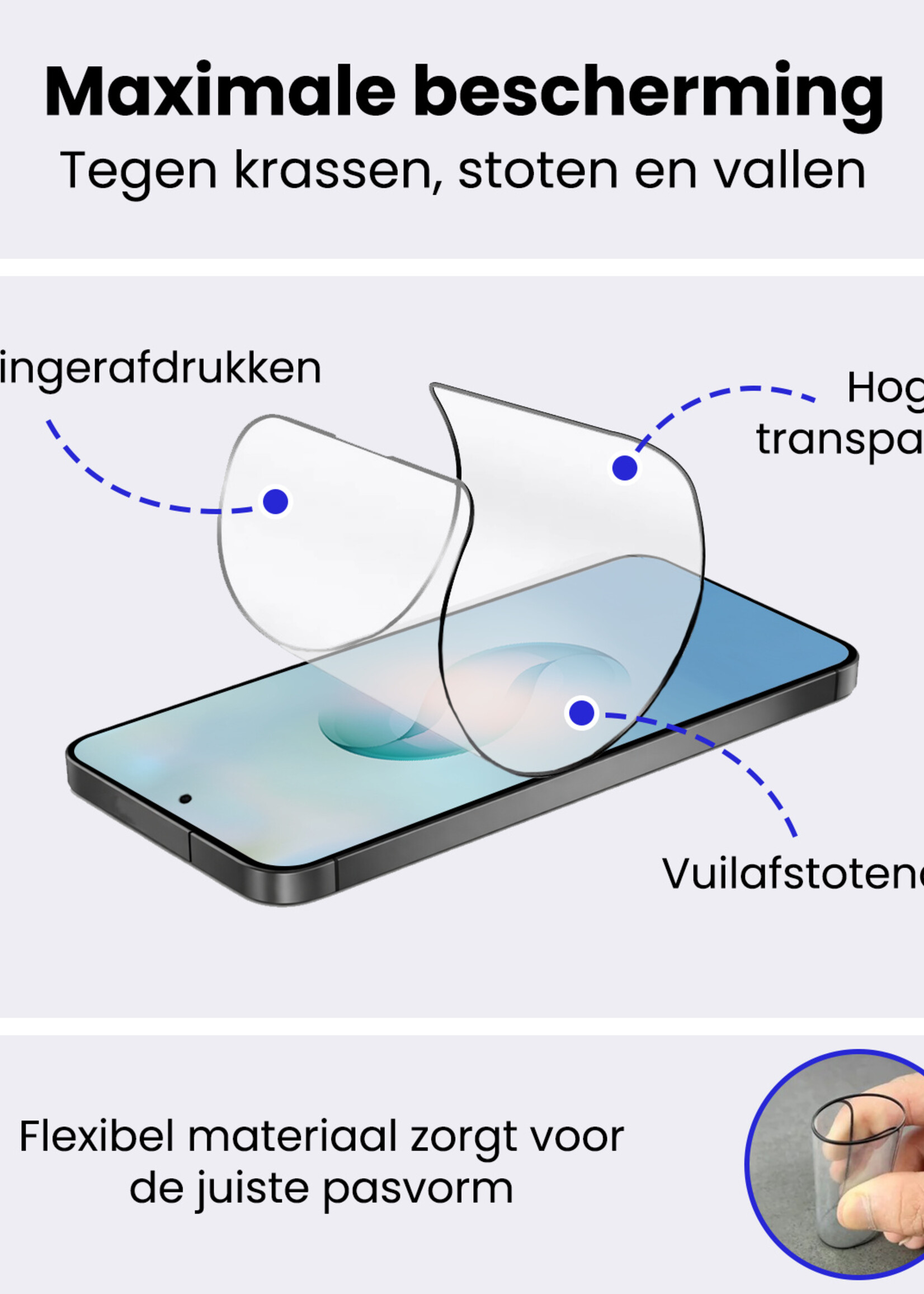 BTH BTH Samsung Galaxy S26 Ultra Hybrid Screenprotector - 2 PACK