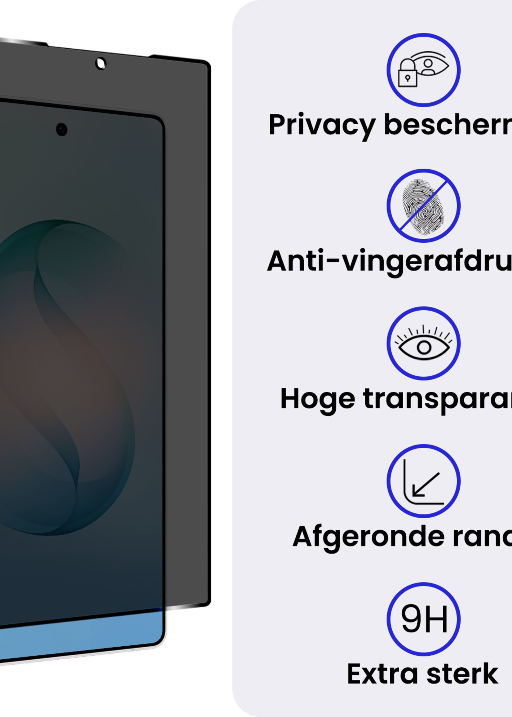 BTH BTH Samsung Galaxy S26 Ultra Screenprotector Glas Privacy - 3 PACK