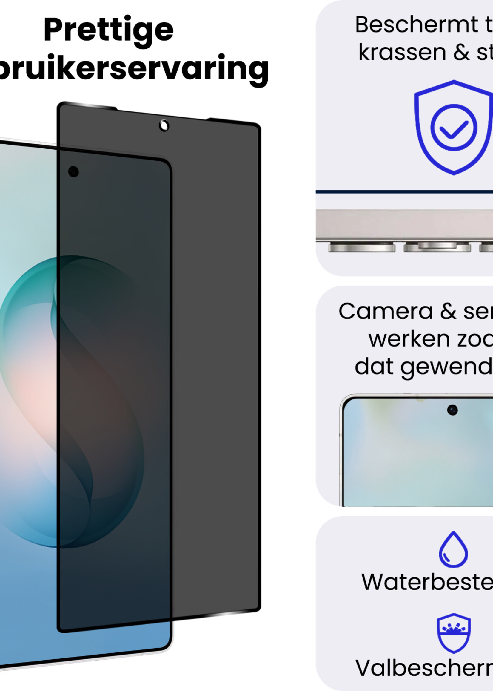 BTH BTH Samsung Galaxy S26 Ultra Screenprotector Glas Privacy - 3 PACK