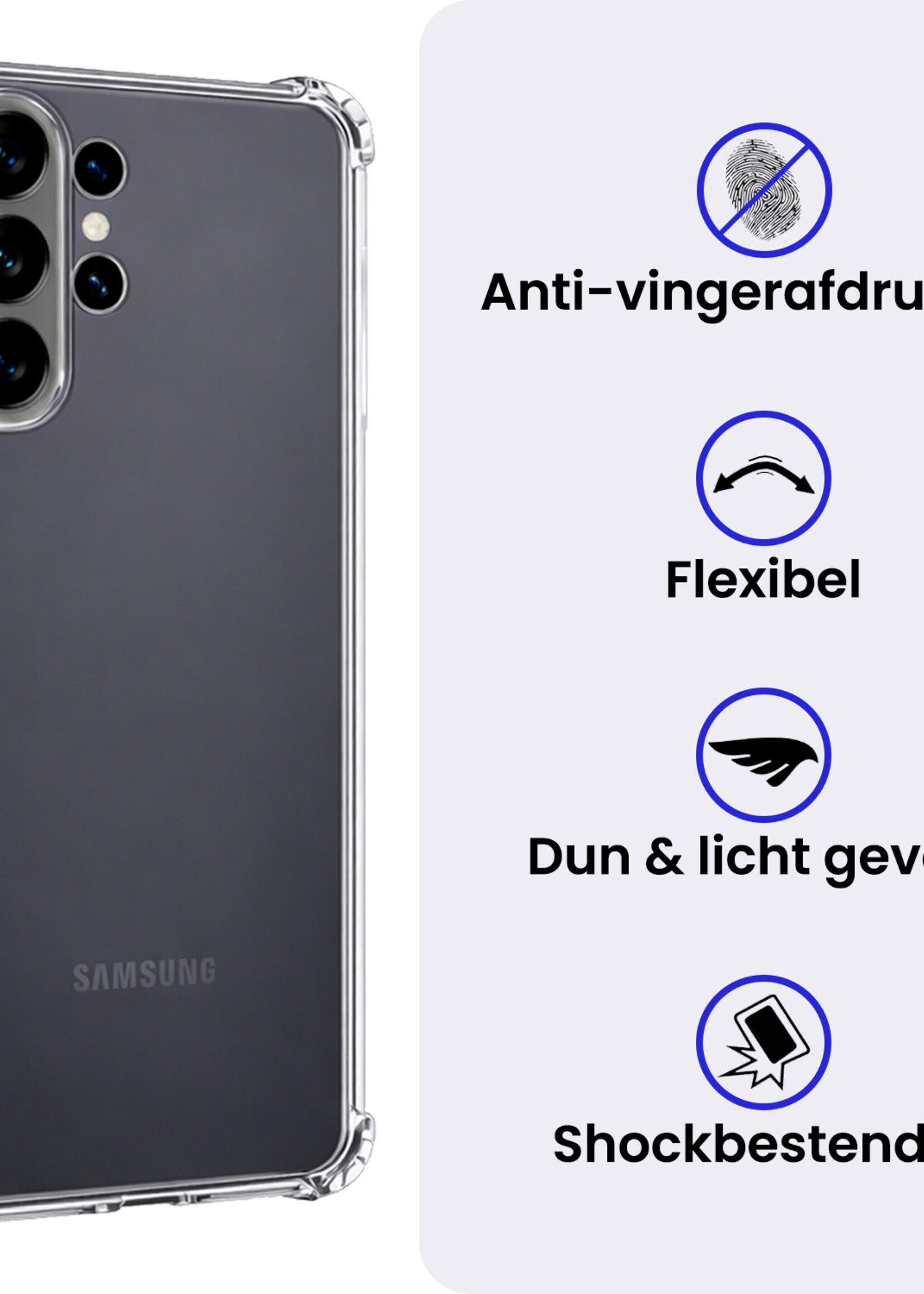 BTH BTH Samsung Galaxy S26 Ultra Hoesje Shockproof Met Screenprotector