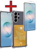 BTH BTH Samsung Galaxy S26 Ultra Hoesje Pashouder Met Screenprotector