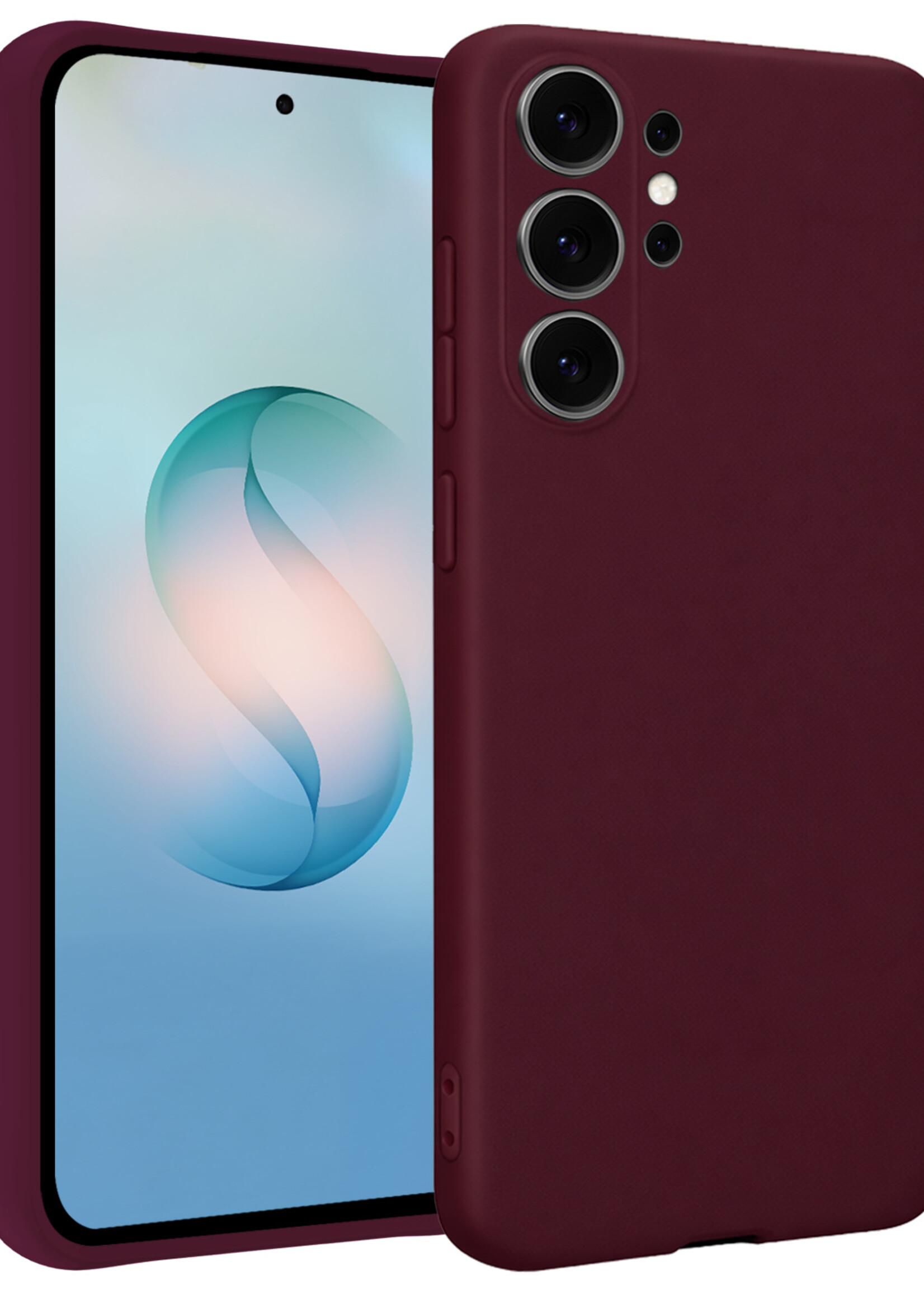 BTH BTH Samsung Galaxy S26 Ultra Hoesje Siliconen - Aubergine