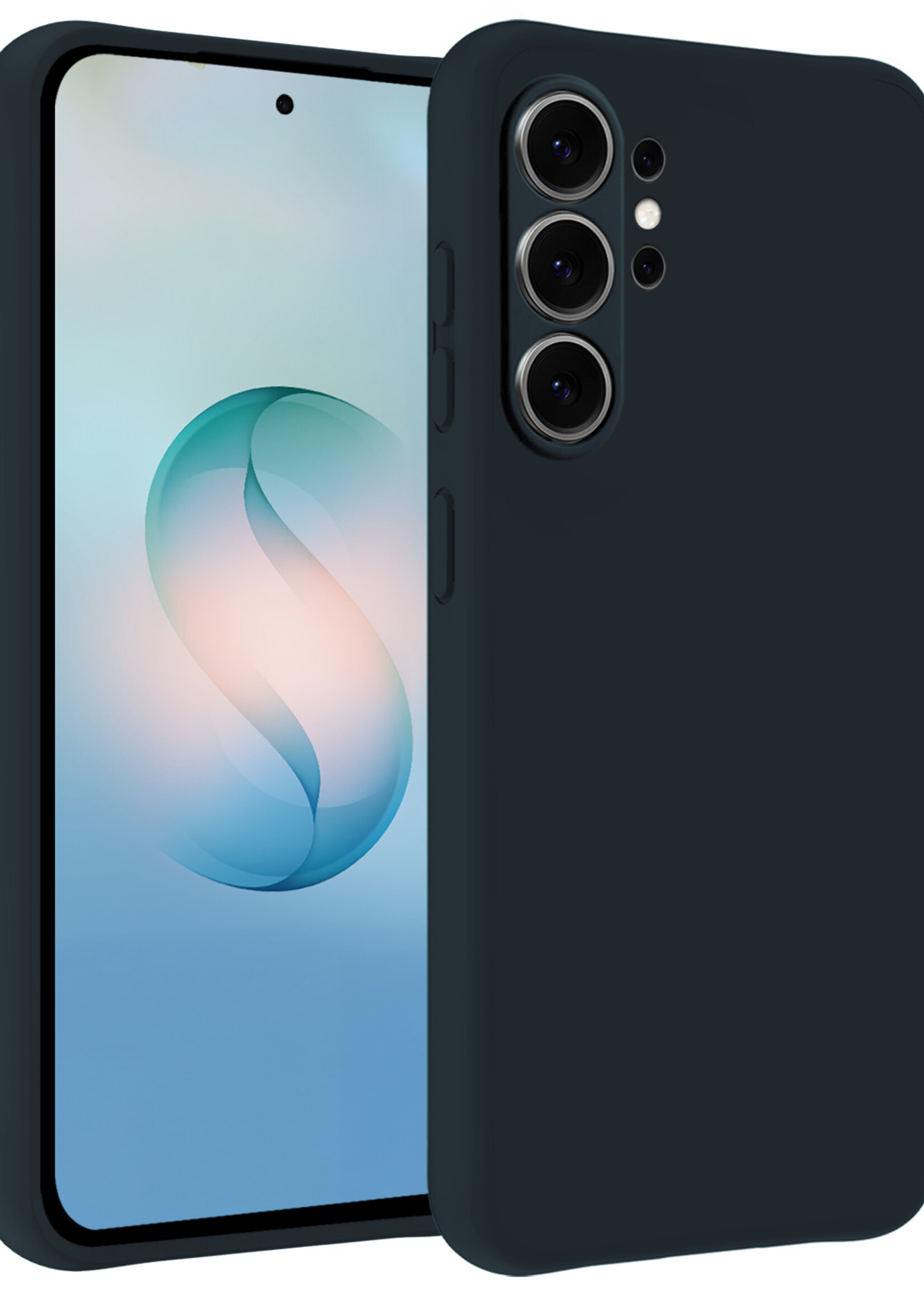 BTH BTH Samsung Galaxy S26 Ultra Hoesje Siliconen - Donkerblauw