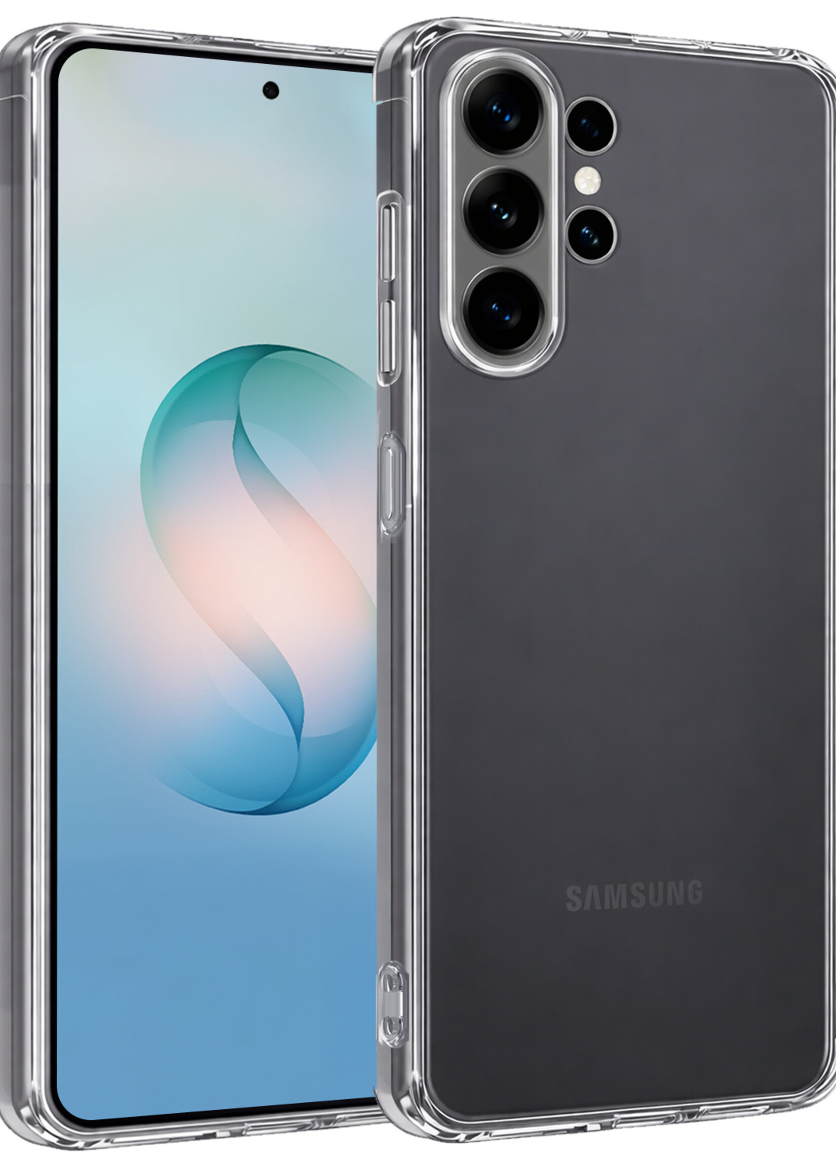 BTH BTH Samsung Galaxy S26 Ultra Hoesje Siliconen - Transparant