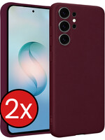 BTH BTH Samsung Galaxy S26 Ultra Hoesje Siliconen - Aubergine - 2 PACK