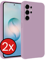 BTH BTH Samsung Galaxy S26 Ultra Hoesje Siliconen - Lila - 2 PACK