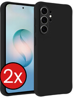 BTH BTH Samsung Galaxy S26 Ultra Hoesje Siliconen - Zwart - 2 PACK