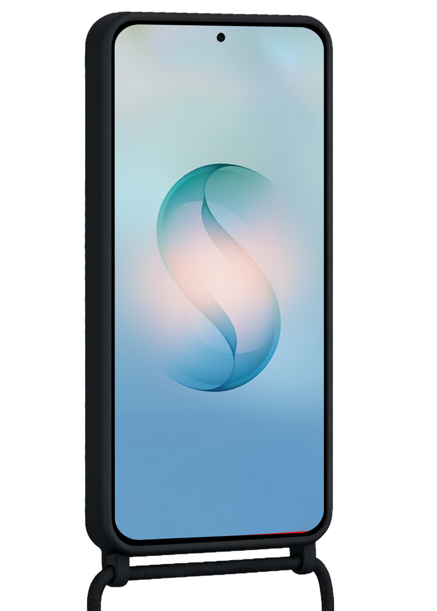 BTH BTH Samsung Galaxy S26 Ultra Hoesje Pashouder met Koord - Zwart