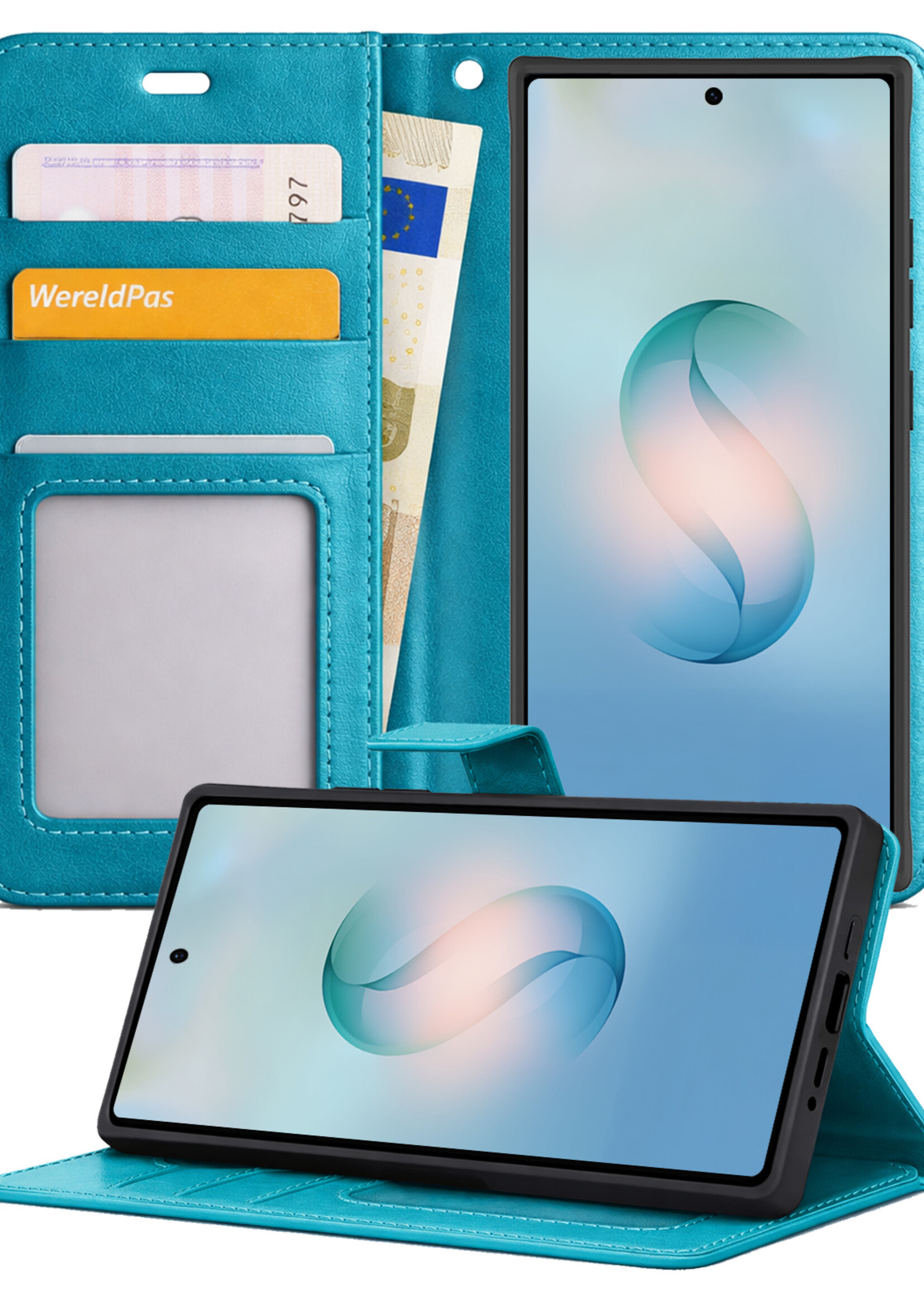 BTH BTH Samsung Galaxy S26 Ultra Hoesje Bookcase - Turquoise