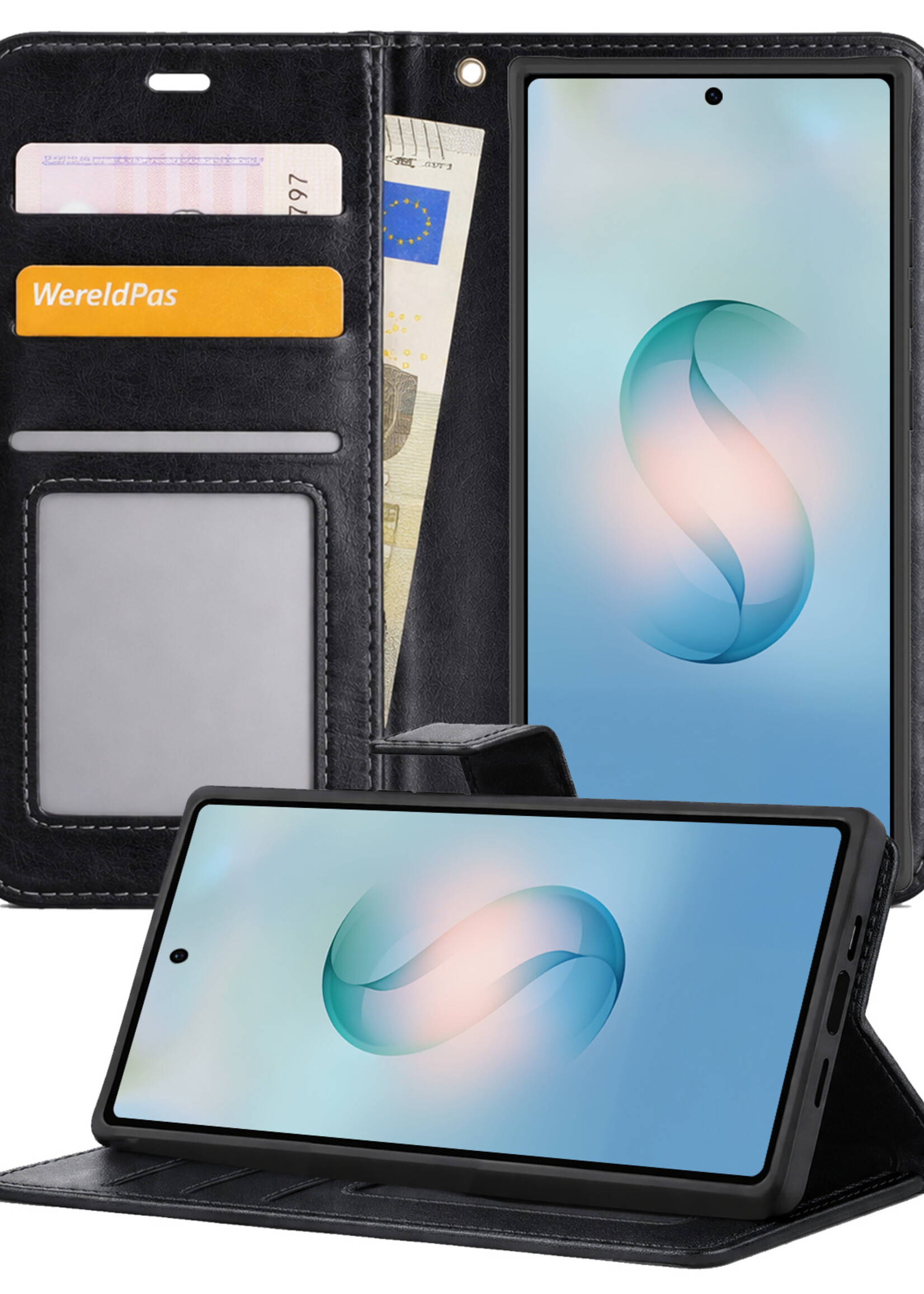 BTH BTH Samsung Galaxy S26 Ultra Hoesje Bookcase - Zwart