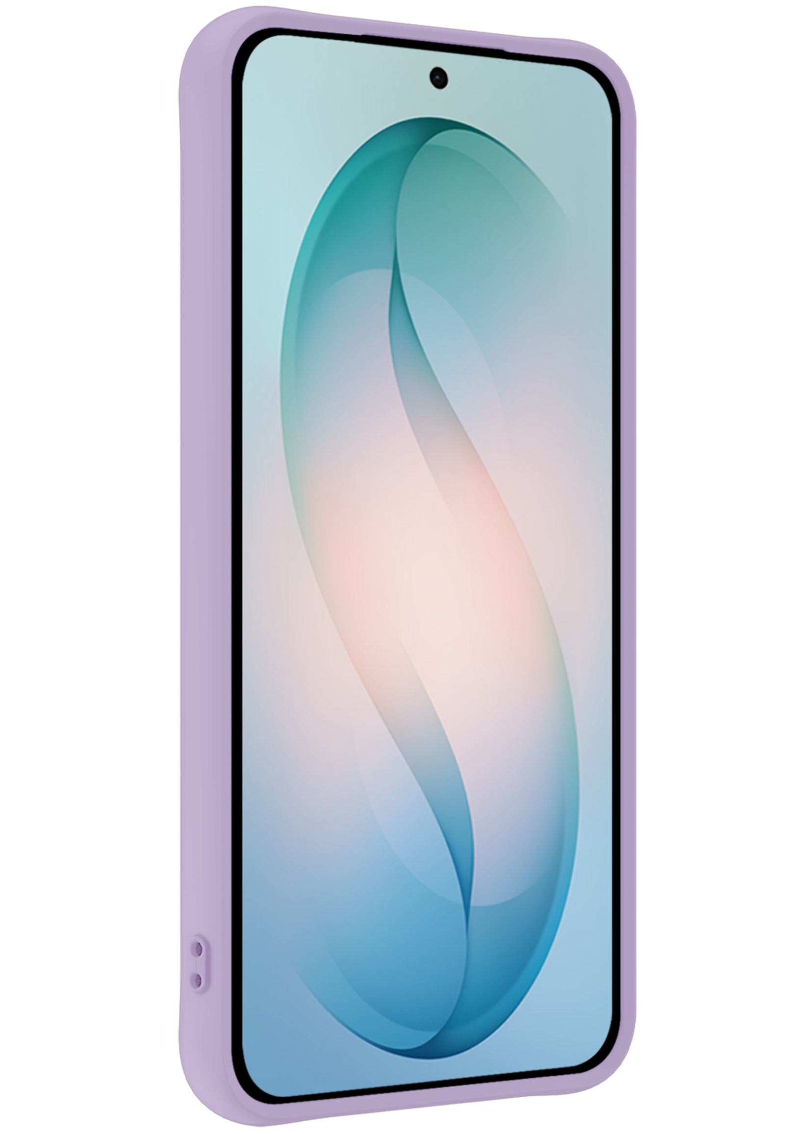 BTH BTH Samsung Galaxy S26 Plus Hoesje Siliconen Met Screenprotector - Lila