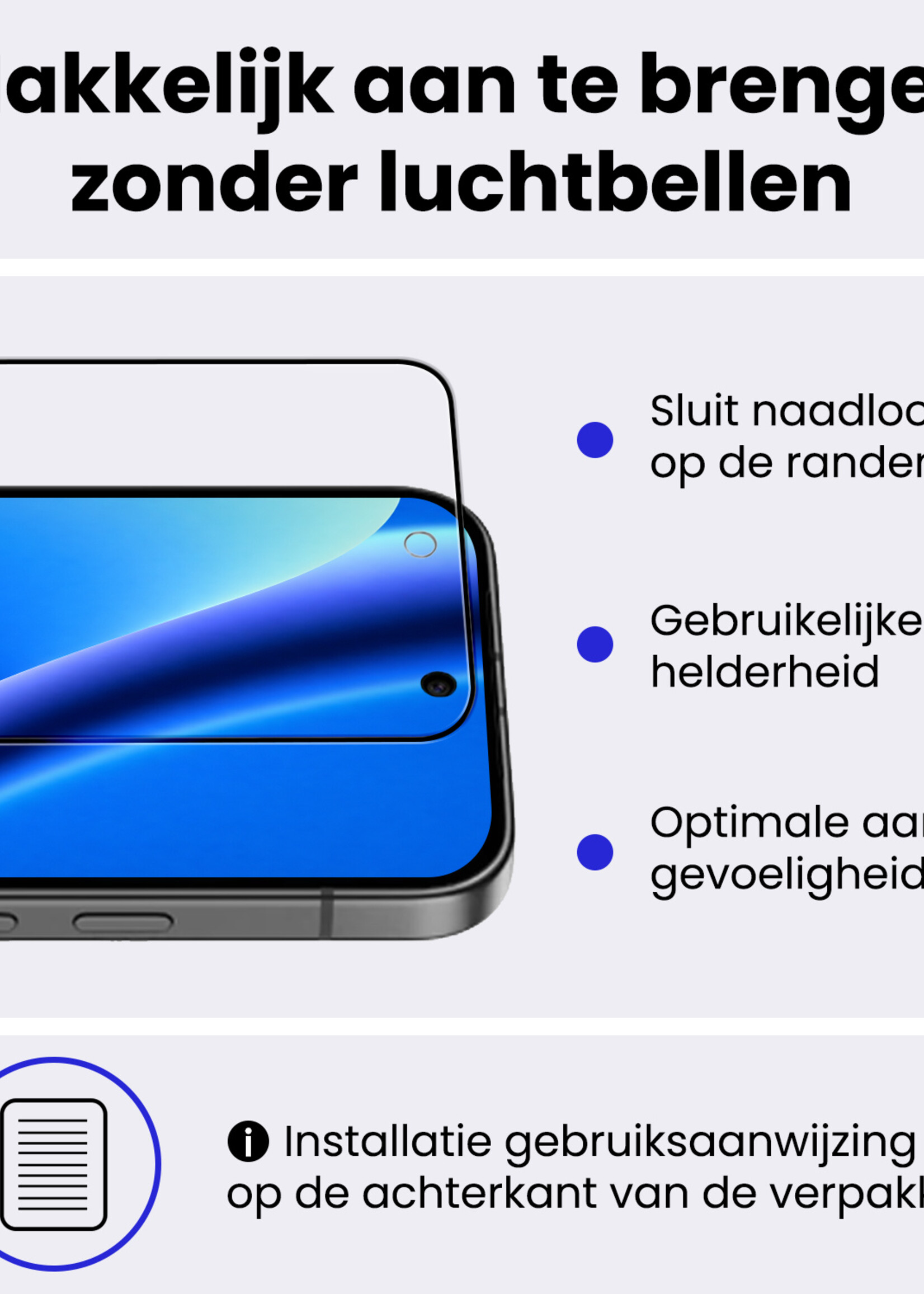 BTH BTH Google Pixel 10a Screenprotector Glas Full Cover