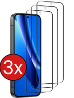 BTH BTH Google Pixel 10a Screenprotector Glas Full Cover - 3 PACK