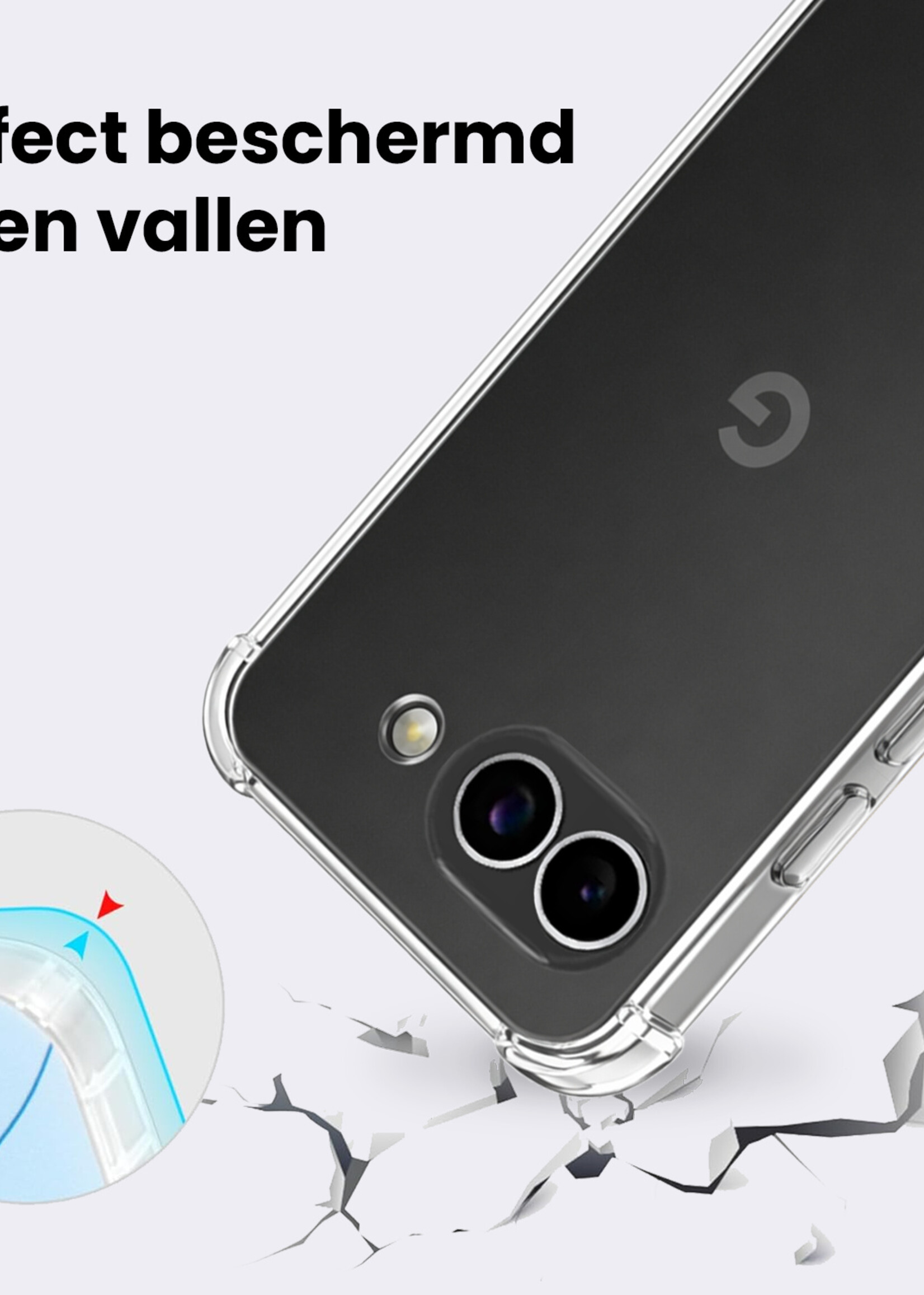 BTH BTH Google Pixel 10a Hoesje Shockproof Met Screenprotector