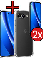 BTH BTH Google Pixel 10a Hoesje Shockproof Met 2x Screenprotector