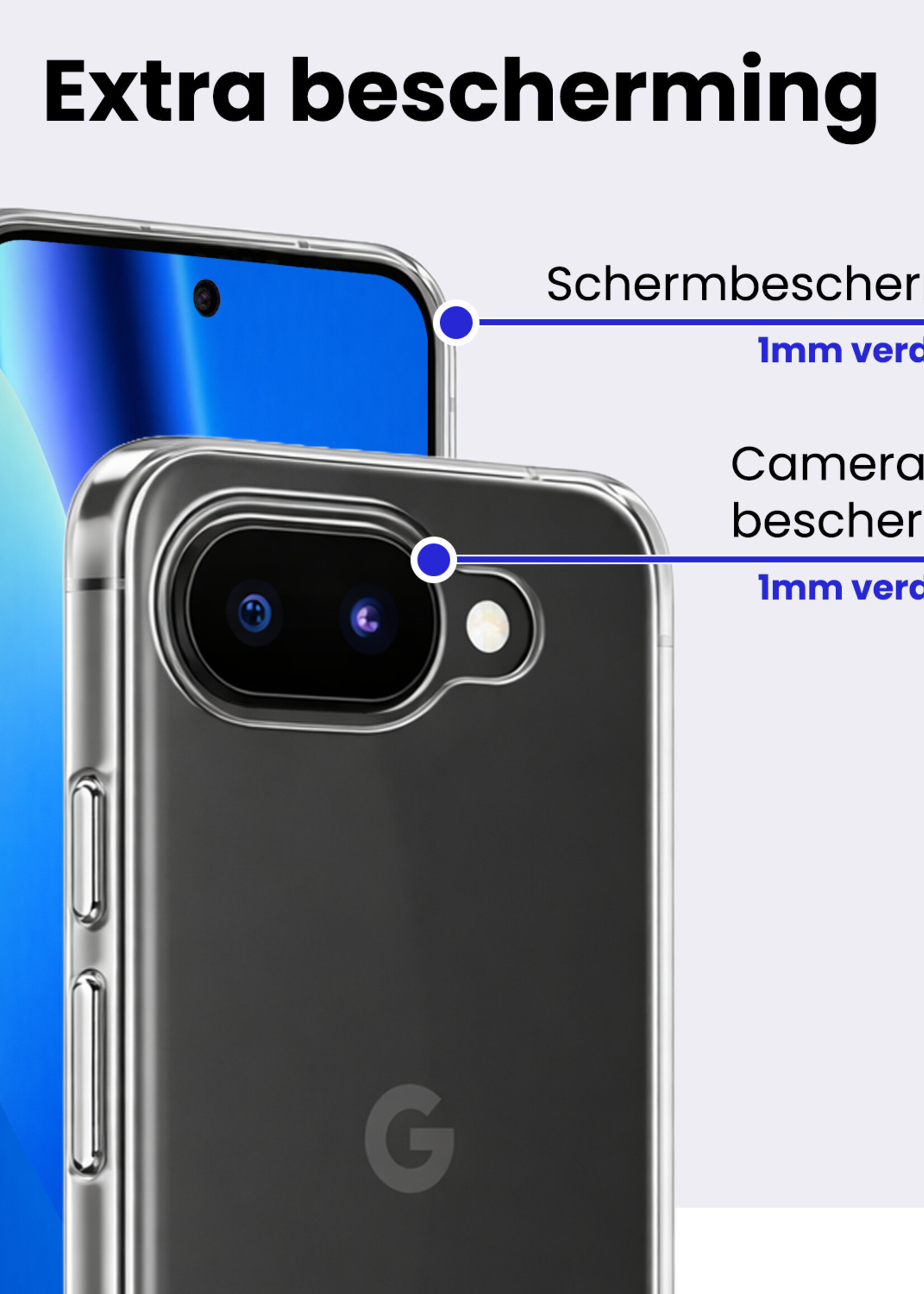 BTH BTH Google Pixel 10a Hoesje Siliconen - Transparant