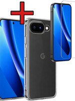 BTH BTH Google Pixel 10a Hoesje Siliconen Met Screenprotector - Transparant