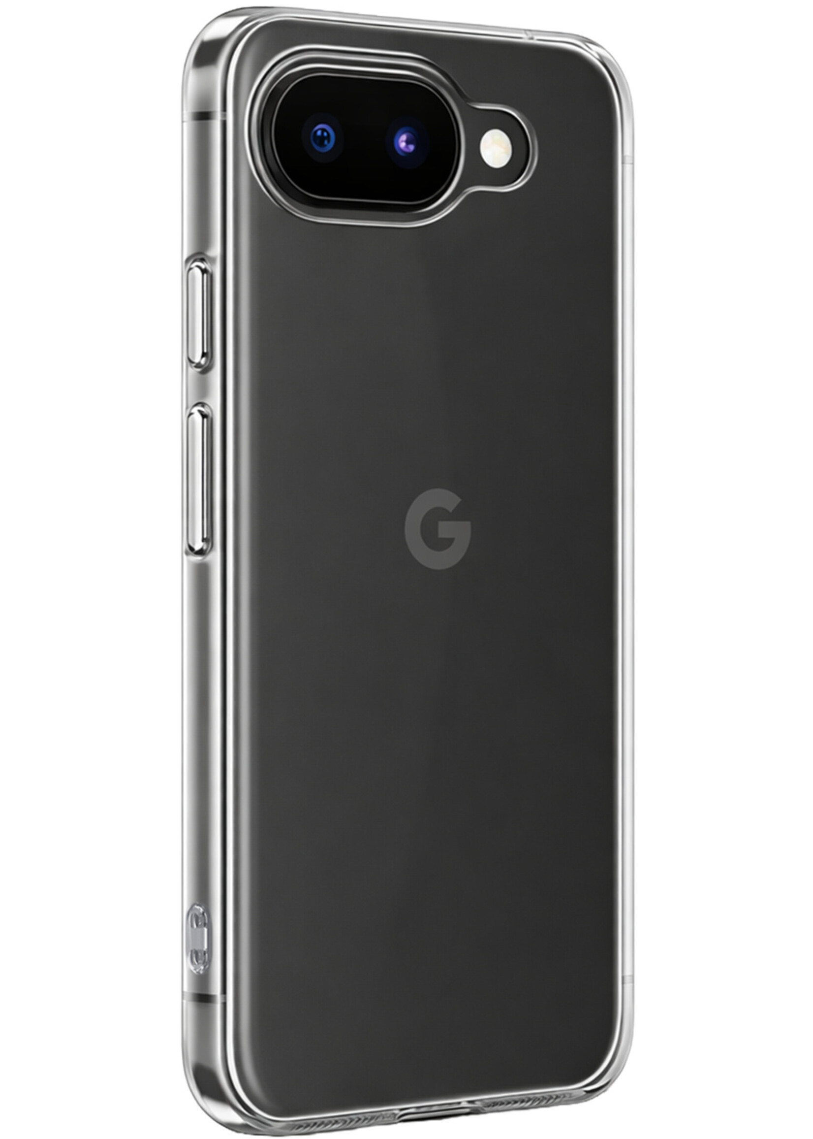 BTH BTH Google Pixel 10a Hoesje Siliconen Met Screenprotector - Transparant