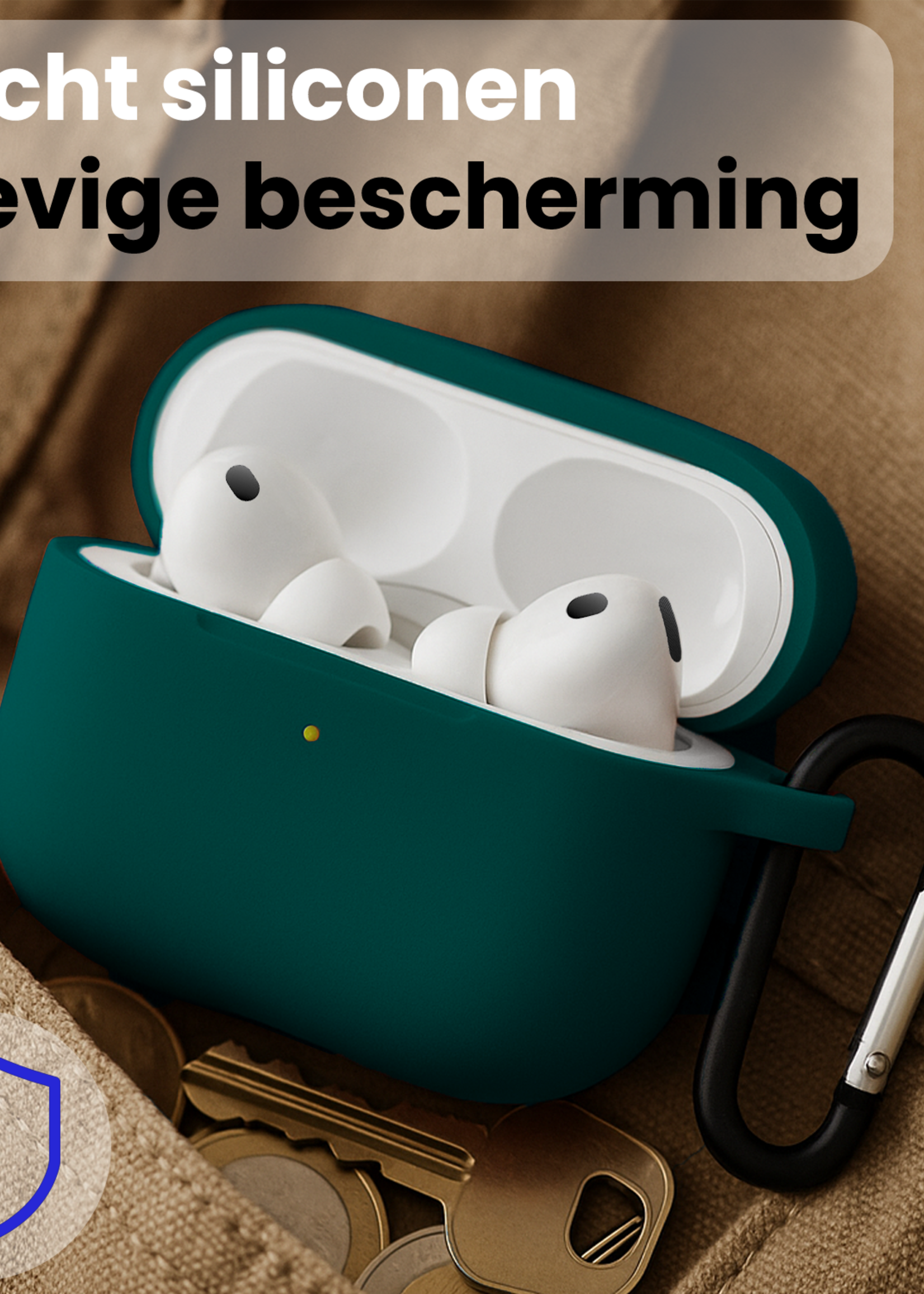 BTH BTH AirPods Pro 3 Hoesje - Petrol - 2 PACK