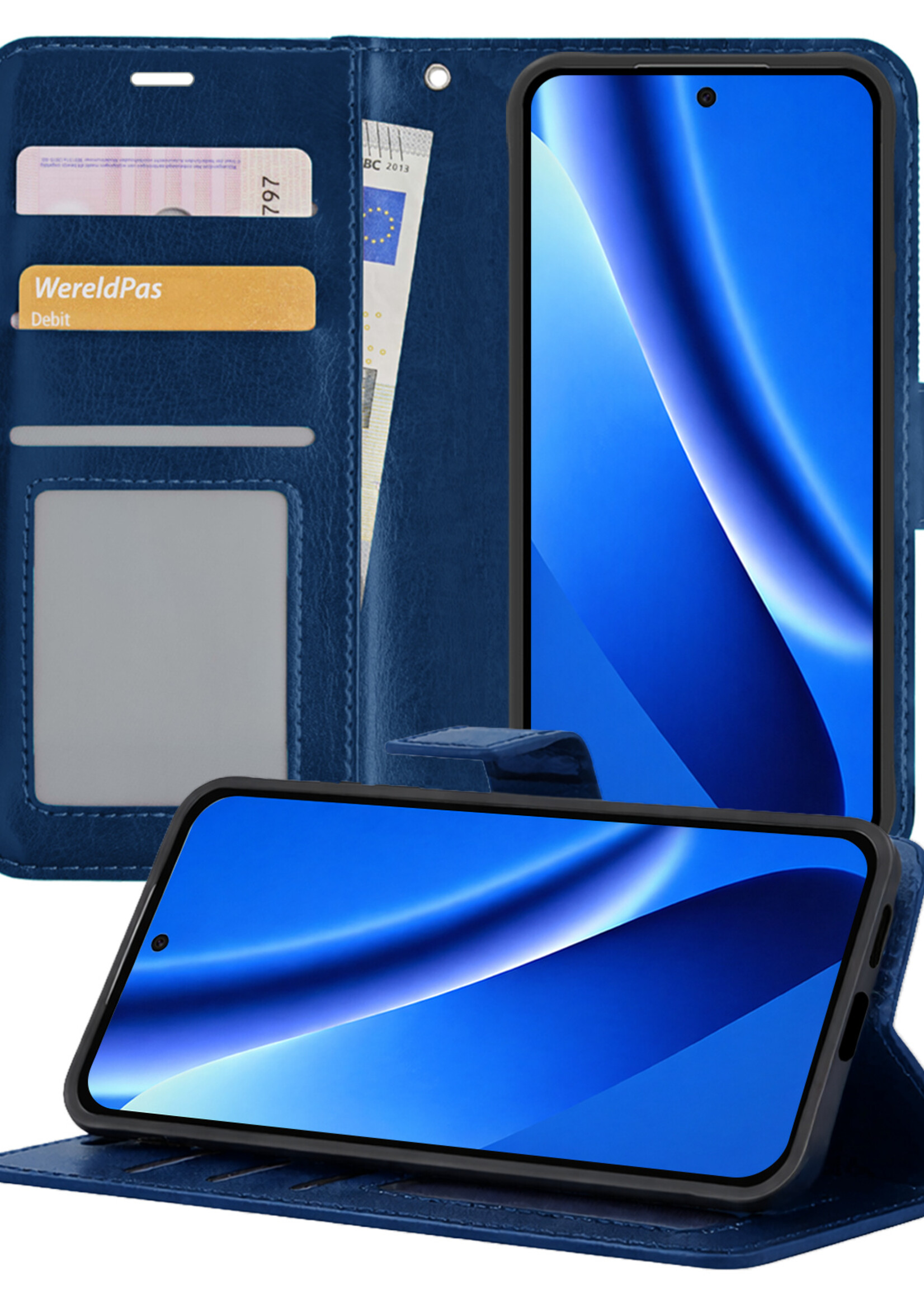 BTH BTH Google Pixel 10a Hoesje Bookcase - Donkerblauw