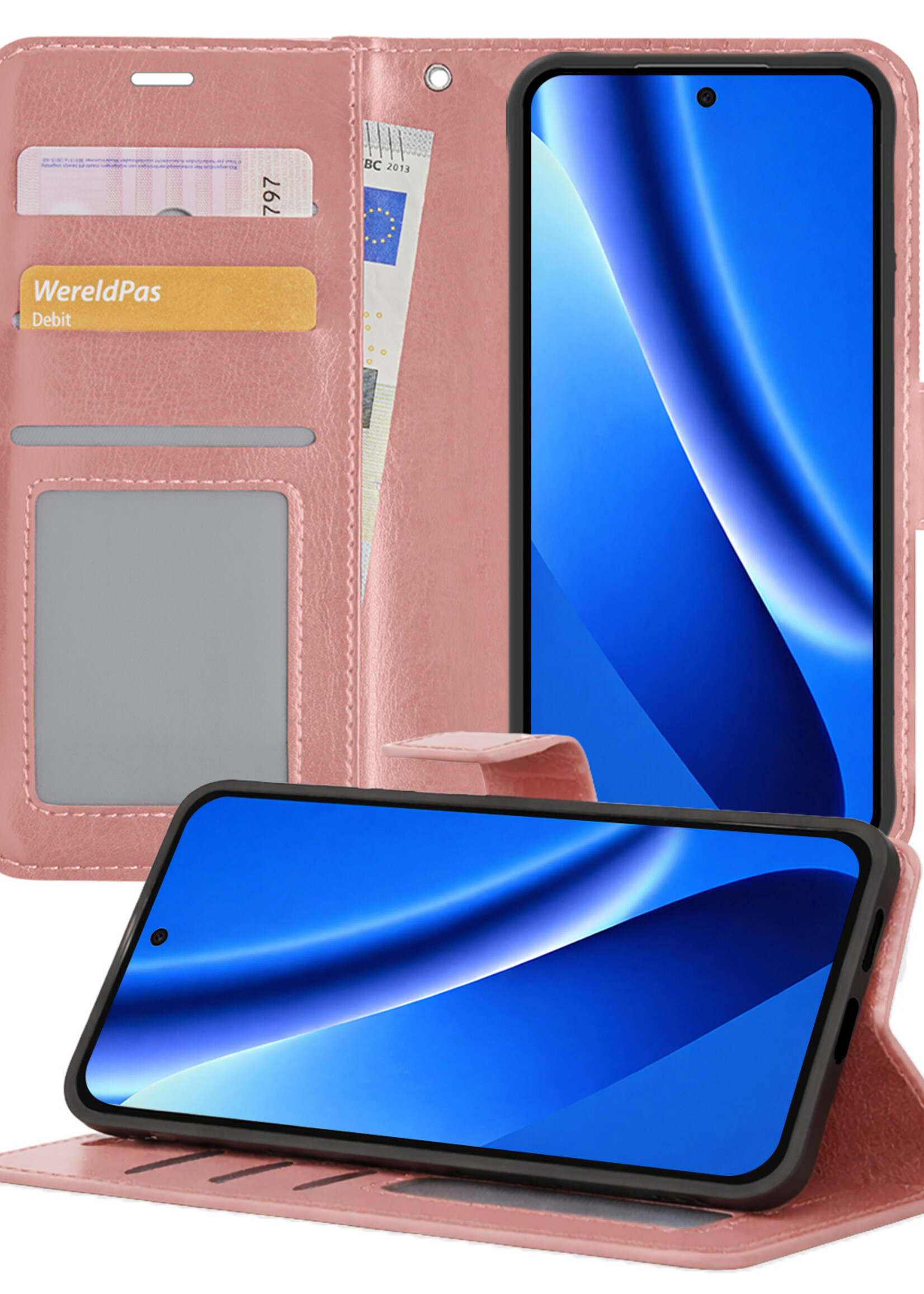 BTH BTH Google Pixel 10a Hoesje Bookcase - Rose Goud