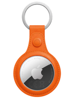 BTH BTH AirTag 2 Hoesje Leer - Oranje