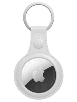 BTH BTH AirTag 2 Hoesje Leer - Wit