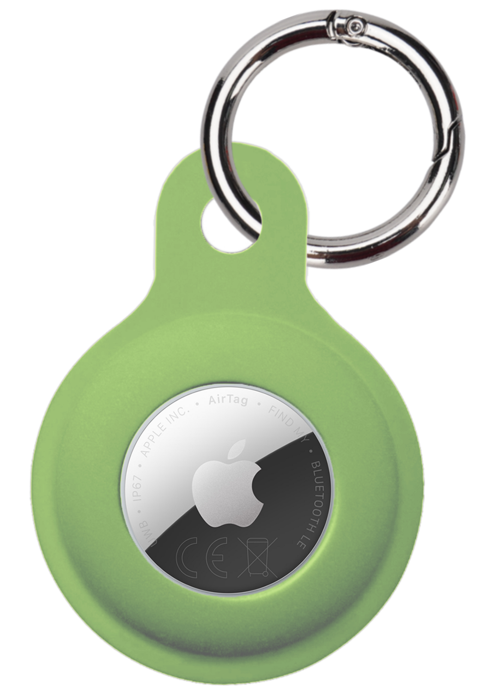 BTH BTH AirTag 2 Hoesje Siliconen - Lichtgroen