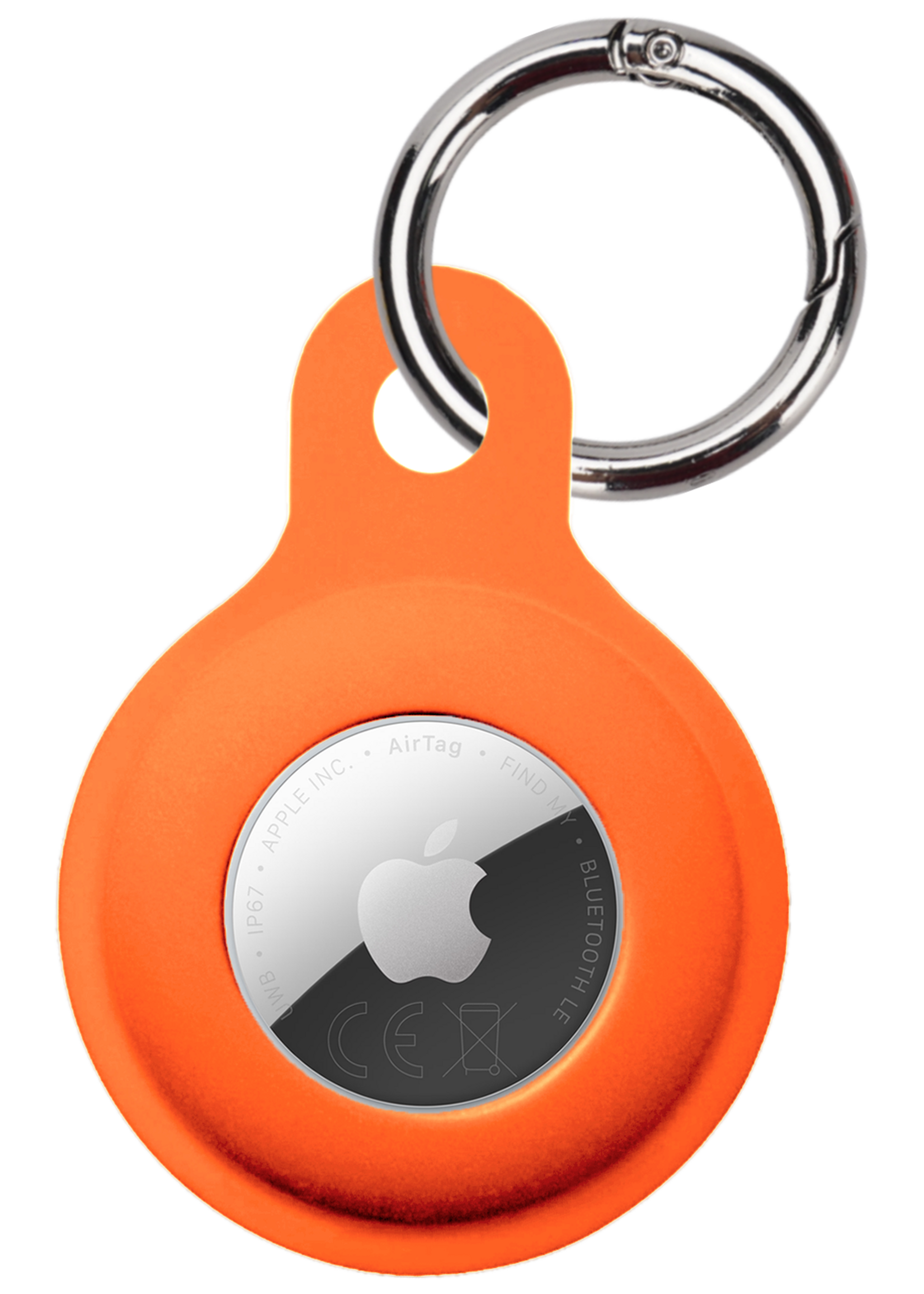 BTH BTH AirTag 2 Hoesje Siliconen - Oranje