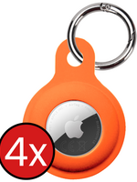 BTH BTH AirTag 2 Hoesje Siliconen - Oranje - 4 PACK