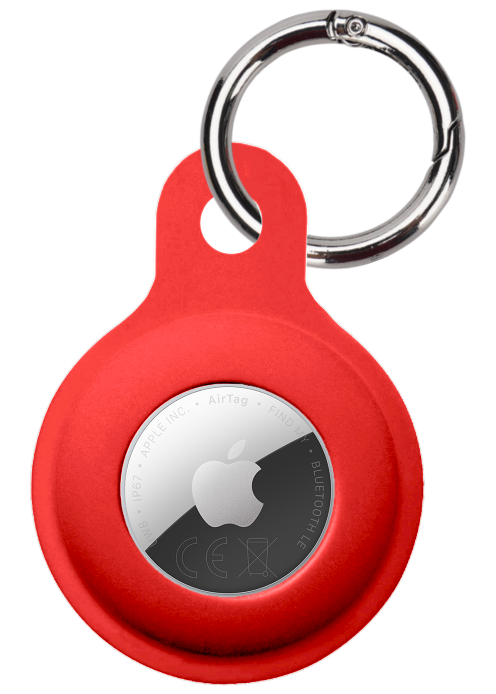 BTH BTH AirTag 2 Hoesje Siliconen - Rood