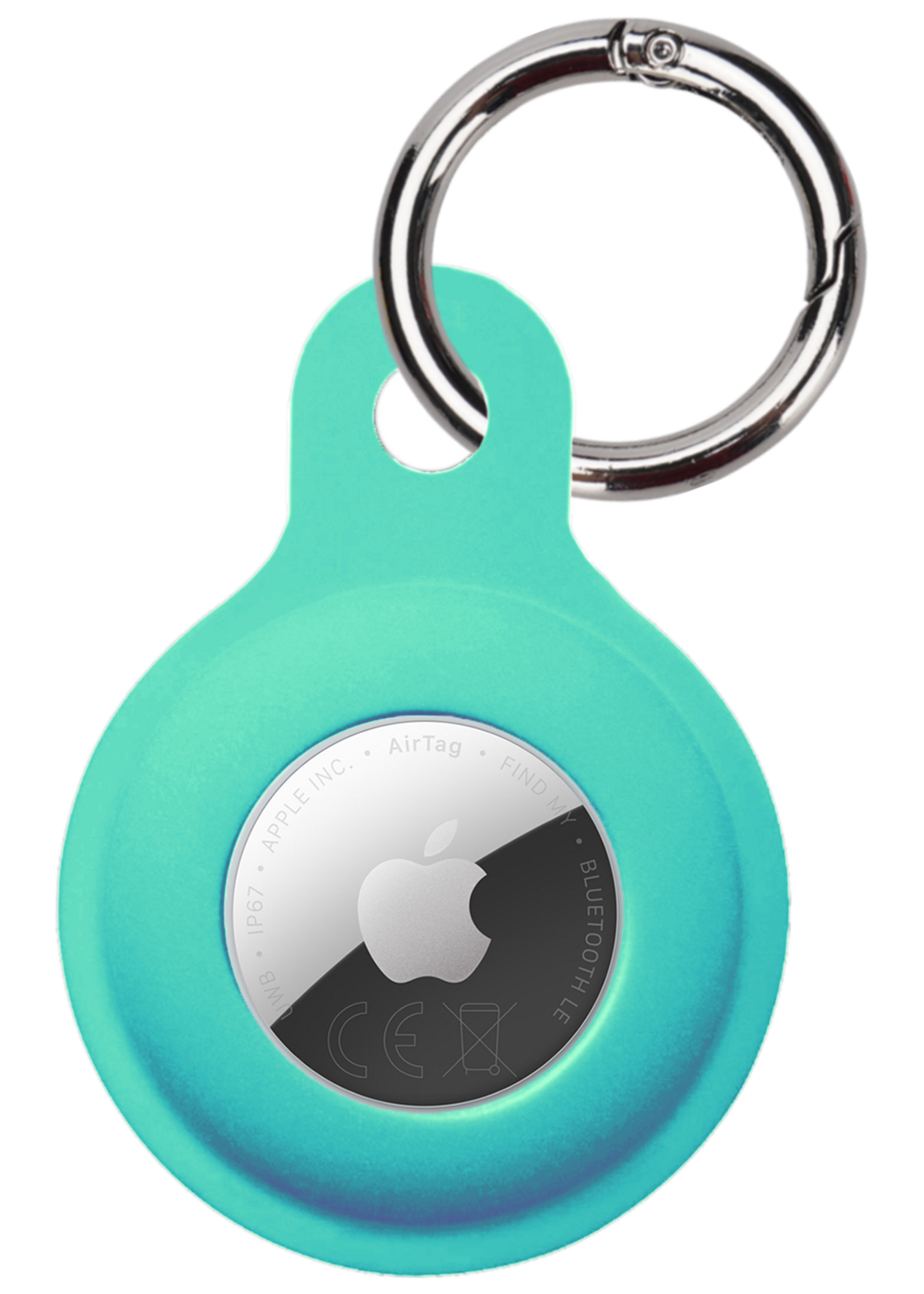 BTH BTH AirTag 2 Hoesje Siliconen - Turquoise