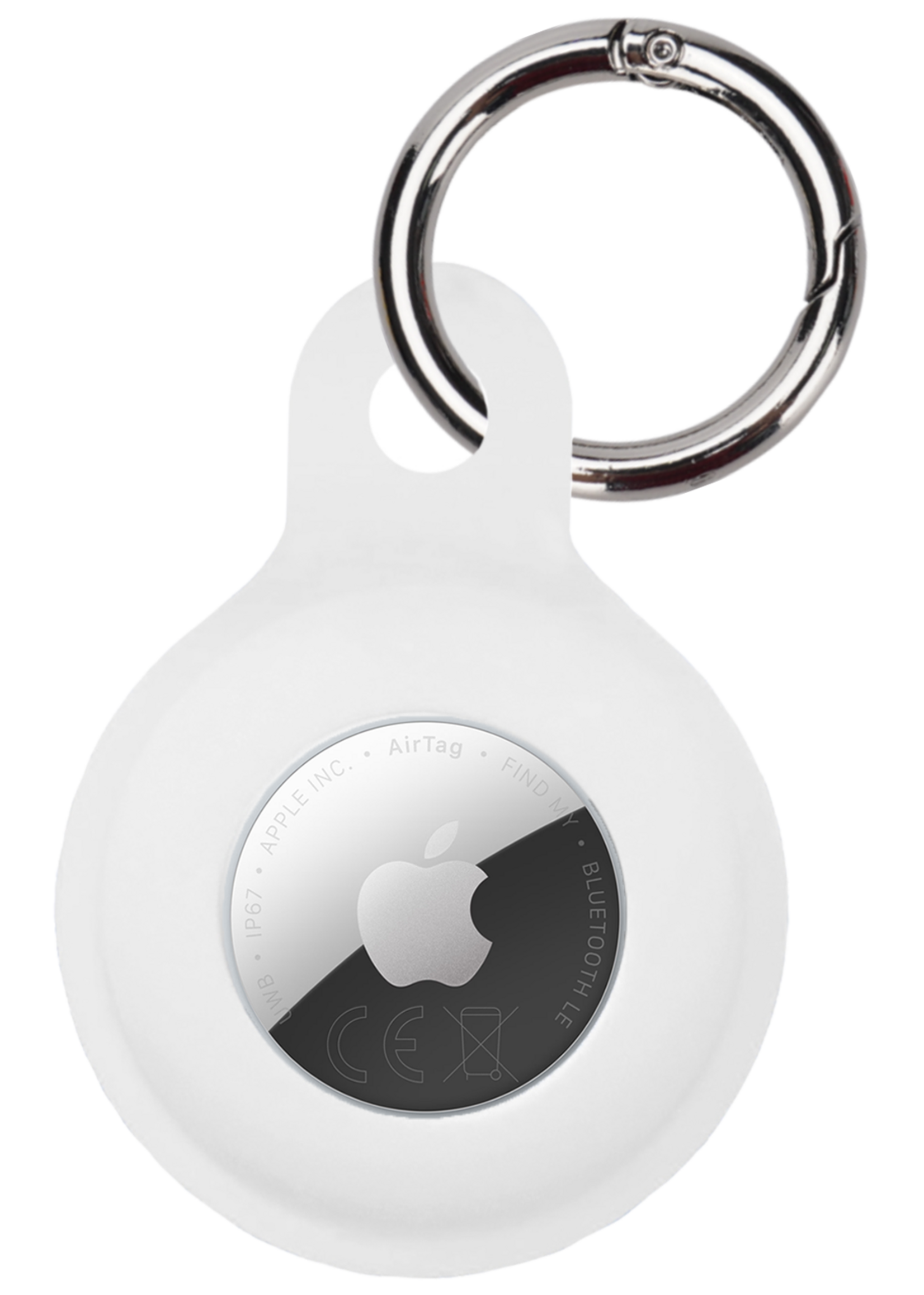 BTH BTH AirTag 2 Hoesje Siliconen - Wit