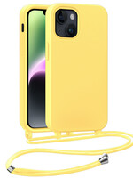 BTH BTH iPhone 13 Mini Hoesje Met Koord - Geel