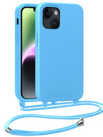 BTH BTH iPhone 13 Mini Hoesje Met Koord - Lichtblauw