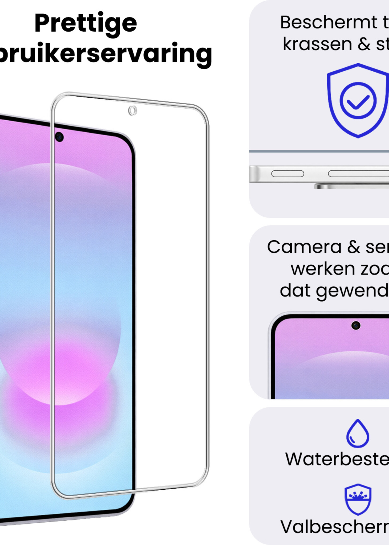 BTH BTH Samsung Galaxy A37 Screenprotector Glas - 2 PACK