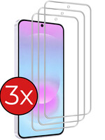 BTH BTH Samsung Galaxy A37 Screenprotector Glas - 3 PACK