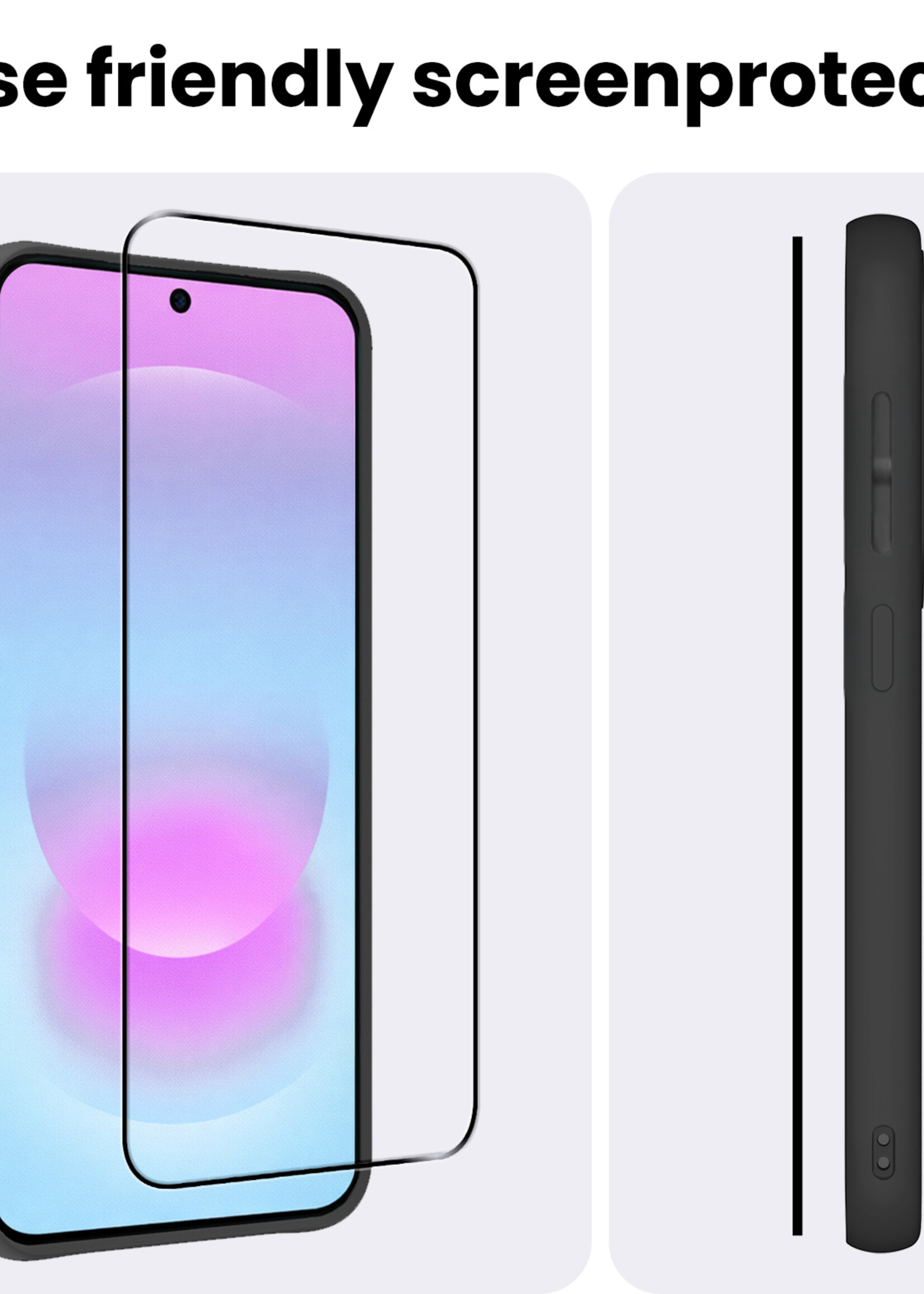 BTH BTH Samsung Galaxy A37 Screenprotector Glas Full Cover